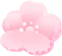 桜型クッションの画像