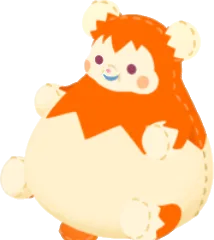 プラム・ピーのぬいぐるみの画像