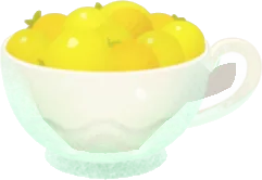 木の実を詰めたカップの画像