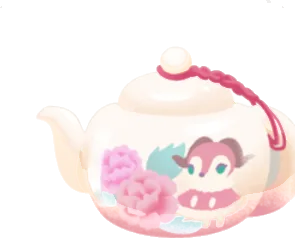 ハナパキケと花柄の茶器の画像