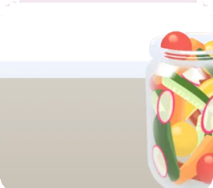 野菜たっぷりのピクルスの画像