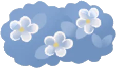 ガラスの小花の茂み・右の画像