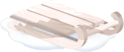 木製のそりの画像