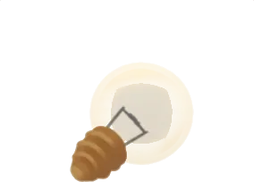 置かれた豆電球の画像