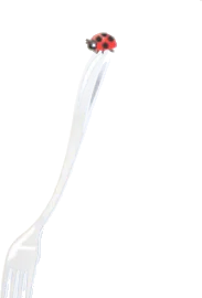 てんとうむしのフォークの画像