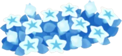 星の光放つ花の画像