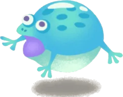 浮遊カエルの画像