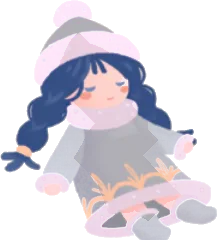 小さくて可愛い手作りの人形の画像