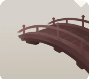 島にかかる橋の画像