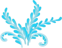 洞窟の中に生える水色の植物・右前の画像