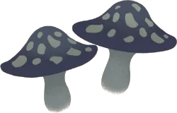 モノトーンのキノコの画像