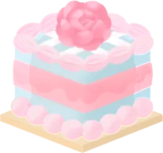 空色のケーキの画像