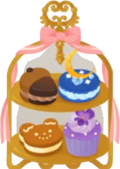 懐かしいケーキスタンドの画像