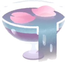 水が零れる器の画像