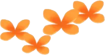 壇上の装飾された花・右の画像
