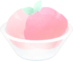 桃シャーベットの画像