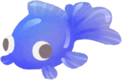 金魚のおもちゃ・青の画像
