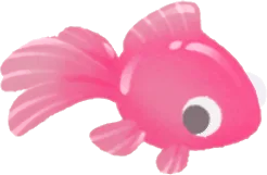 金魚のおもちゃ・赤の画像