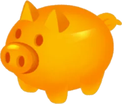 ブタの貯金箱の画像