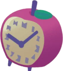アップルクロックの画像