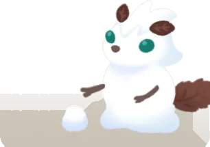 リオンのような雪だるまの画像