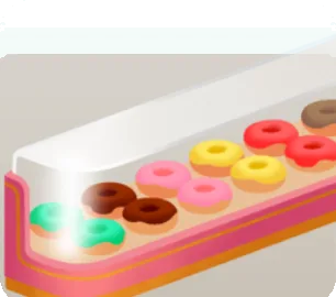 お持ち帰り用のショーケースの画像