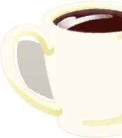 朝のブラックコーヒーの画像