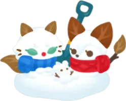 ナタリスとアシェットの雪だるまの画像