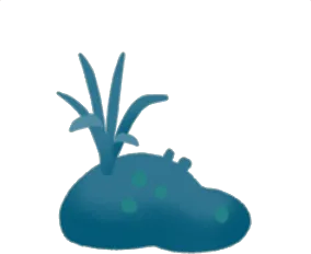 水辺の茂みの画像
