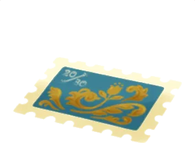 どこかの国の切手の画像