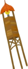 木の灯台の画像