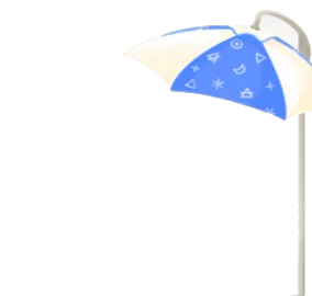 日よけパラソルの画像