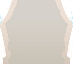 水色のレースカーテンの画像