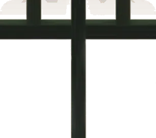 工房の窓枠・青の画像