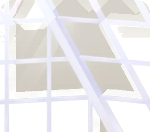 サンルームのガラス窓の画像