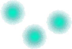 奥の方で飛び回る光虫の画像