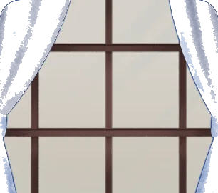 外がよく見える窓の画像