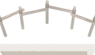 木の橋の手摺の画像