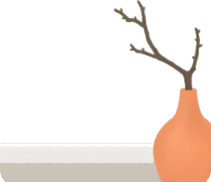 シンプルな一輪挿しの画像