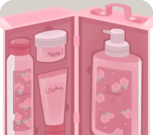 バラのヘアケアギフトボックスの画像