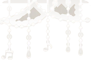 音符の雨粒の飾りの画像