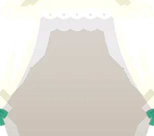 さわやかな色のカフェカーテンの画像