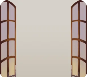 聖なる炎を囲む研究室の窓の画像