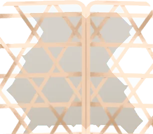 夏仕様の衝立の画像