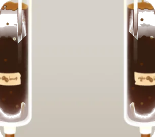 コーヒーを抽出中の入れ物の画像