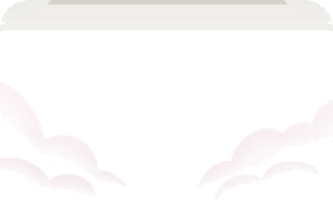 雲のもくもくフェンスの画像