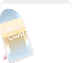 カフェのスタンドミラーの画像