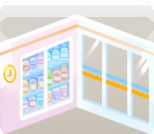 ドリンクの棚の画像