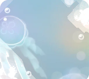 くらげが透ける海中フィルターの画像