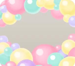 カラフルバルーンアーチの画像
